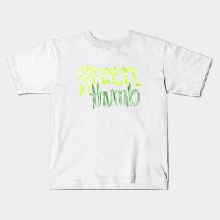 green thumb Kids T-Shirt